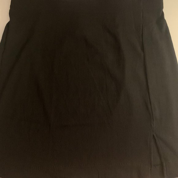 NWT H&M Black Ribbed Short Skirt 🐈⬛ - Picture 7 of 10